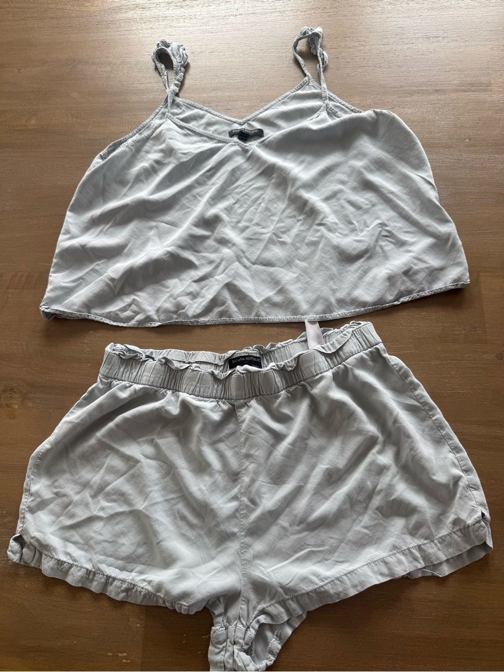 Banana republic Women’s Light Blue Lounge Shorts Set – Casual Cami & Shorts